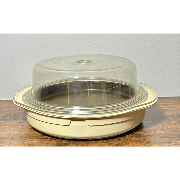 3 Pcs Anchor Hocking MicroWare Round Browning Skillet with Lid Microwave PM400 - Picture 2 of 11